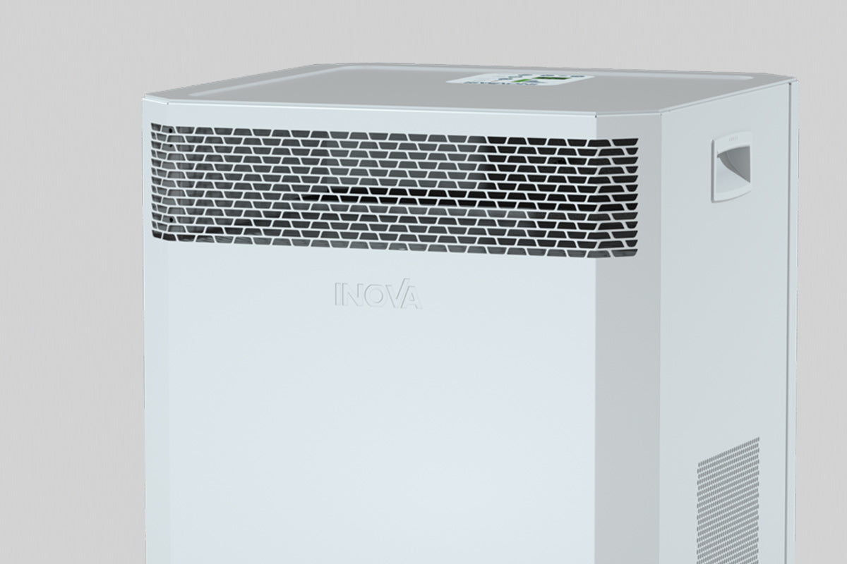 top front view of inova de20 air purifier