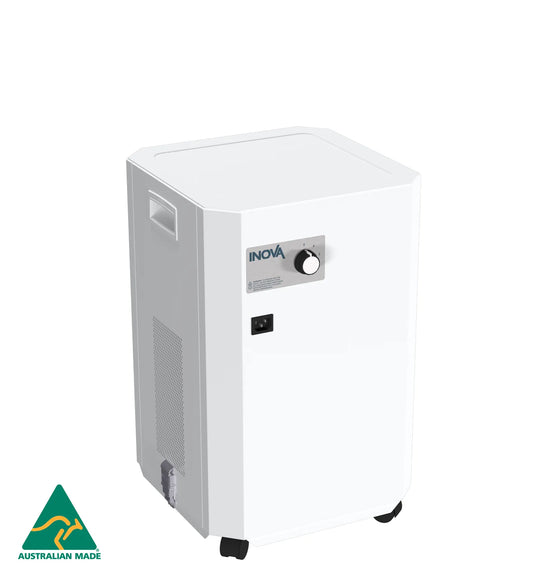 INOVA E7, E8 , V9 Medical Grade HEPA Air Purifier, White, Rear