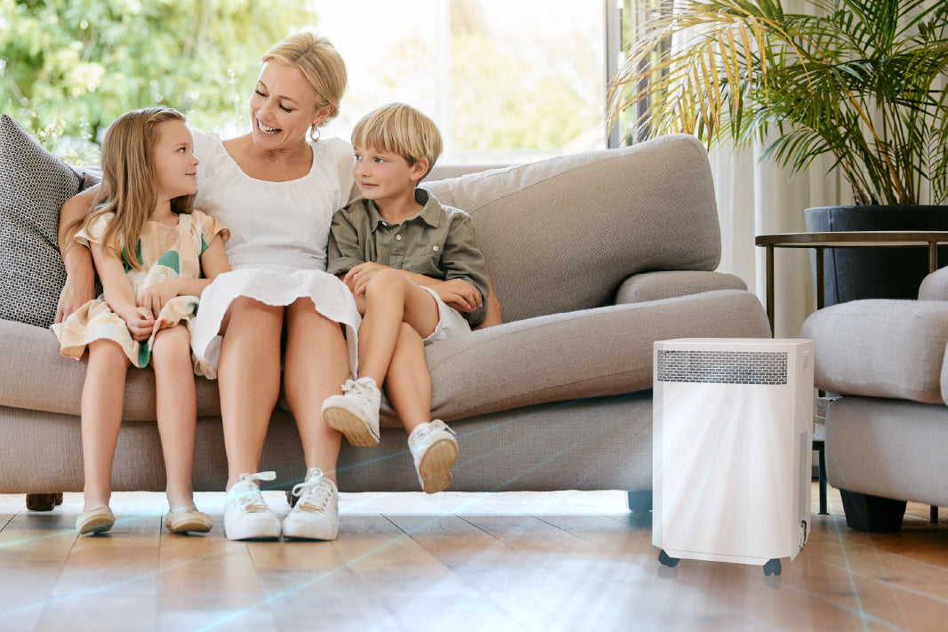 Family enjoying an INOVA Air Purifier
