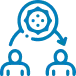 An icon representing virus transmission.