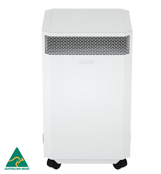 white inova e20 air purifier front view